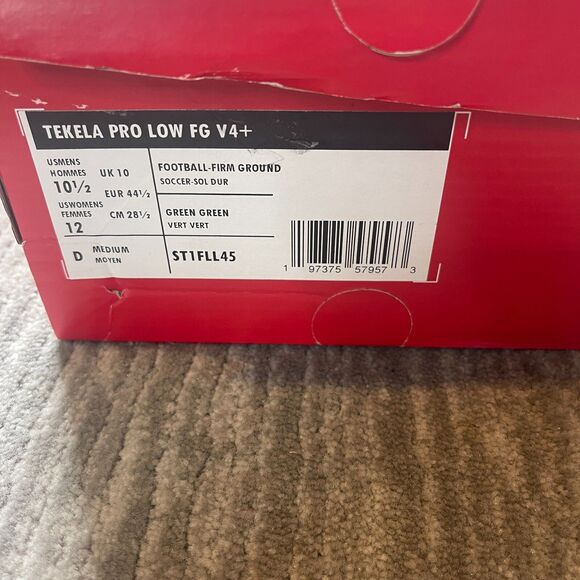 New Balance Tekela Pro Low V4+ FG Soccer Cleats Men 10.5 Glo Pack Green Hypoknit - Picture 9 of 9